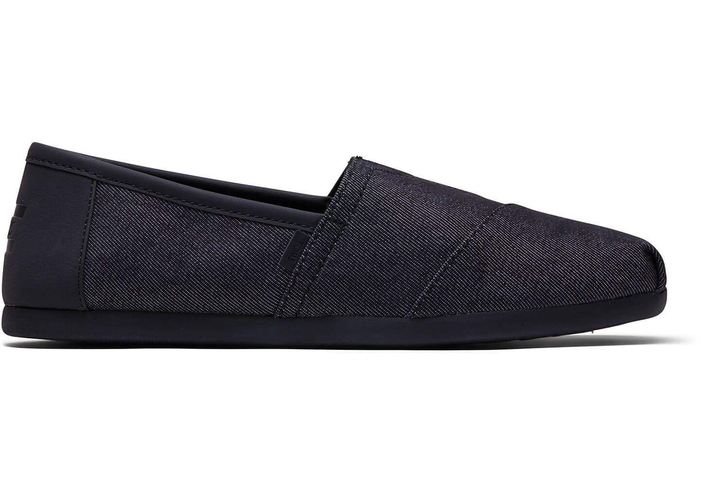 Toms Classics Denim Canvas - Mens Alpargata Espadrilles - Black - NZ - 703984AXM